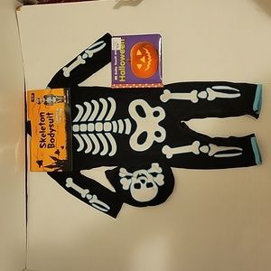 NWT: Skeleton Bodysuit with Hat Glows in the Dark and Baby Touch and Feel Book